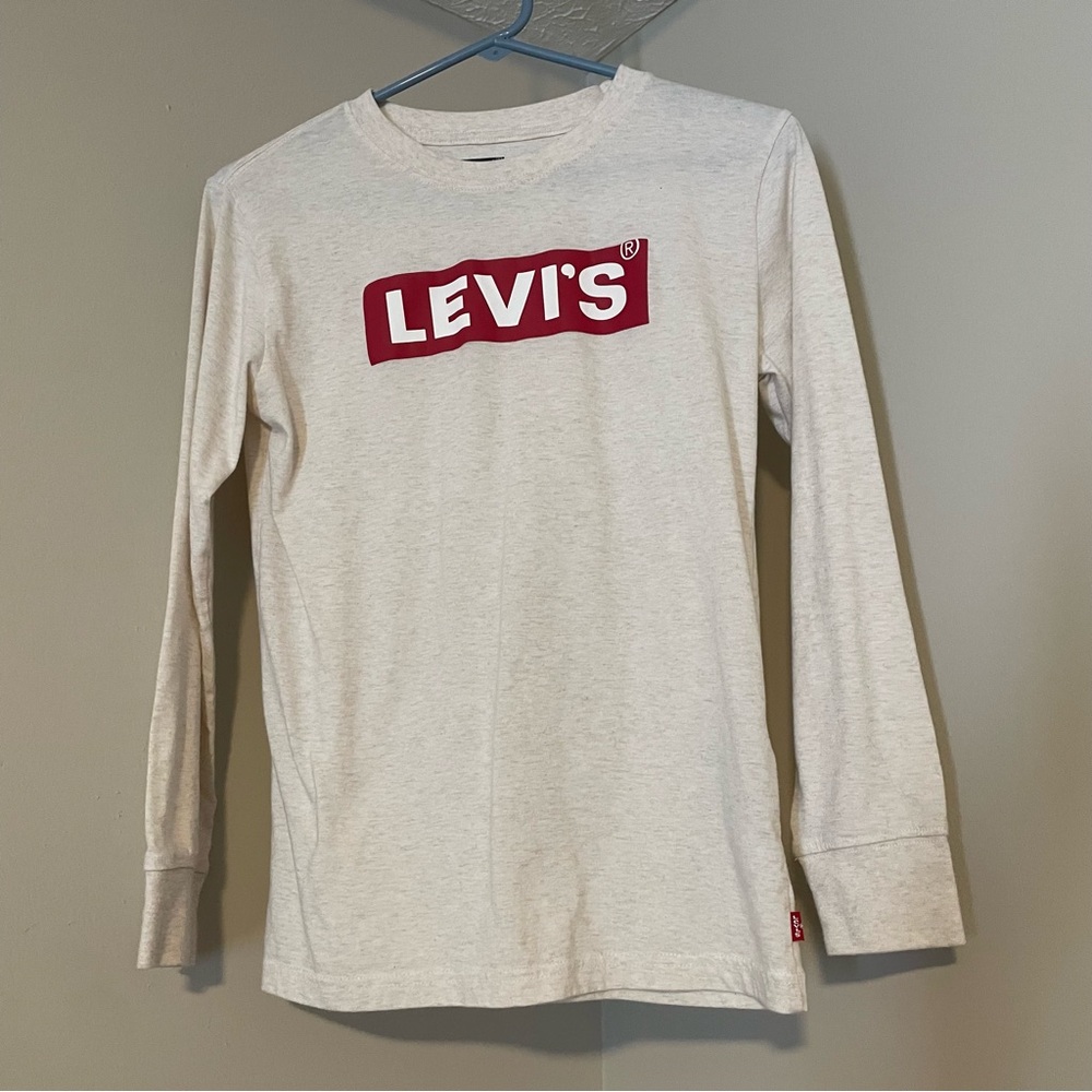 Levi's Kids Cream Long Sleeve Tee
